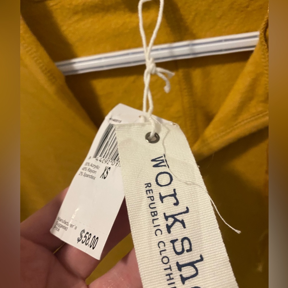 NWT! Mustard yellow hoodie